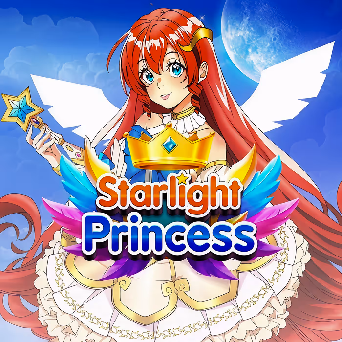 Starlight Princess anime-style slot featuring magical princess and multiplier symbols