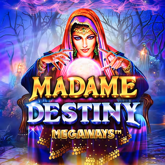 Madame Destiny fortune teller slot with mystical symbols and bonus features